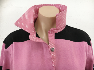 Black & Mulberry stripe - Mulberry Spot