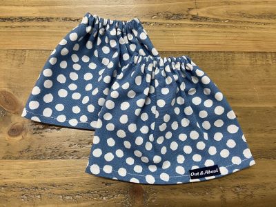 Denim snowflake sock guards