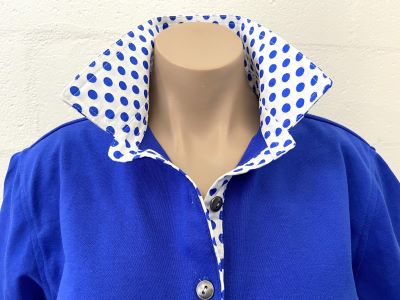 Cobalt Blue Rugby - Matching cobalt & white spot