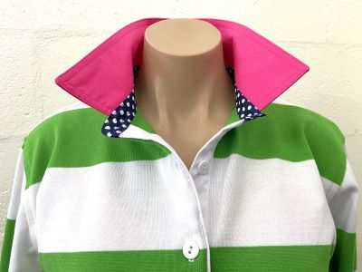 SALE Lime & White - XS Semi fit L/Sleeve ONLY