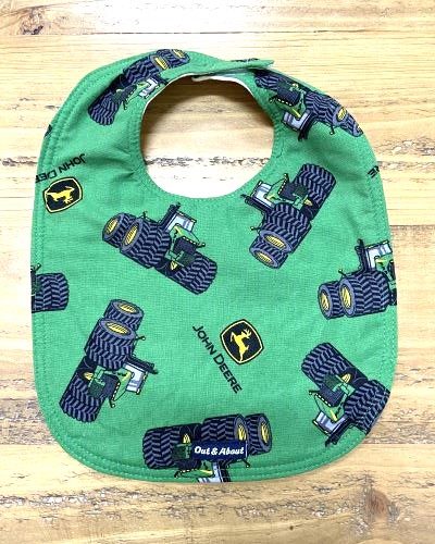 The big boys John Deere tractor Baby Bib