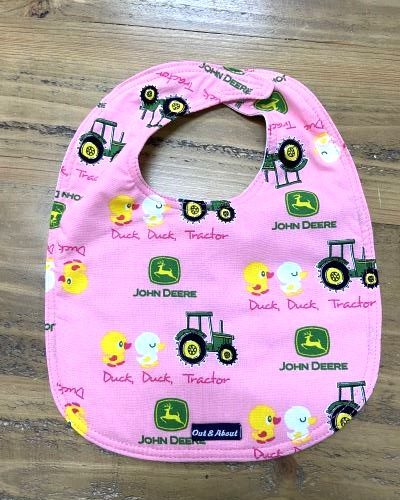 Candy John Deere baby bib