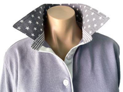 Light Grey Rugby - Tiny grey stars & gingham