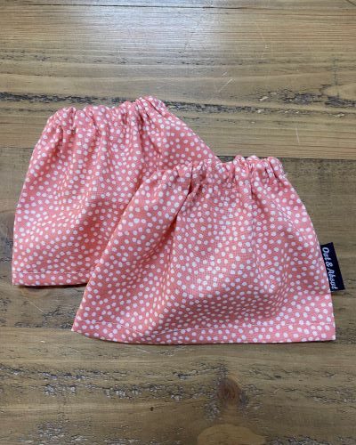Melon dotty sock protectors