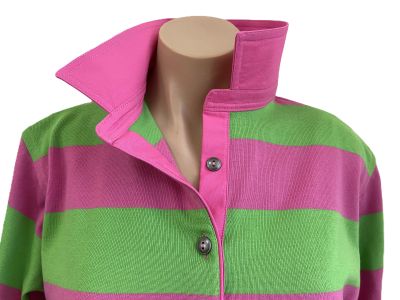 Daisy Stripe Rugby - Plain pink