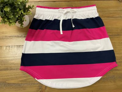 Womens Mila stripe rugby skirt