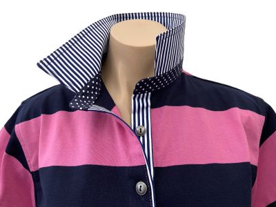 Rosie Stripe Rugby - Navy stripe & spot