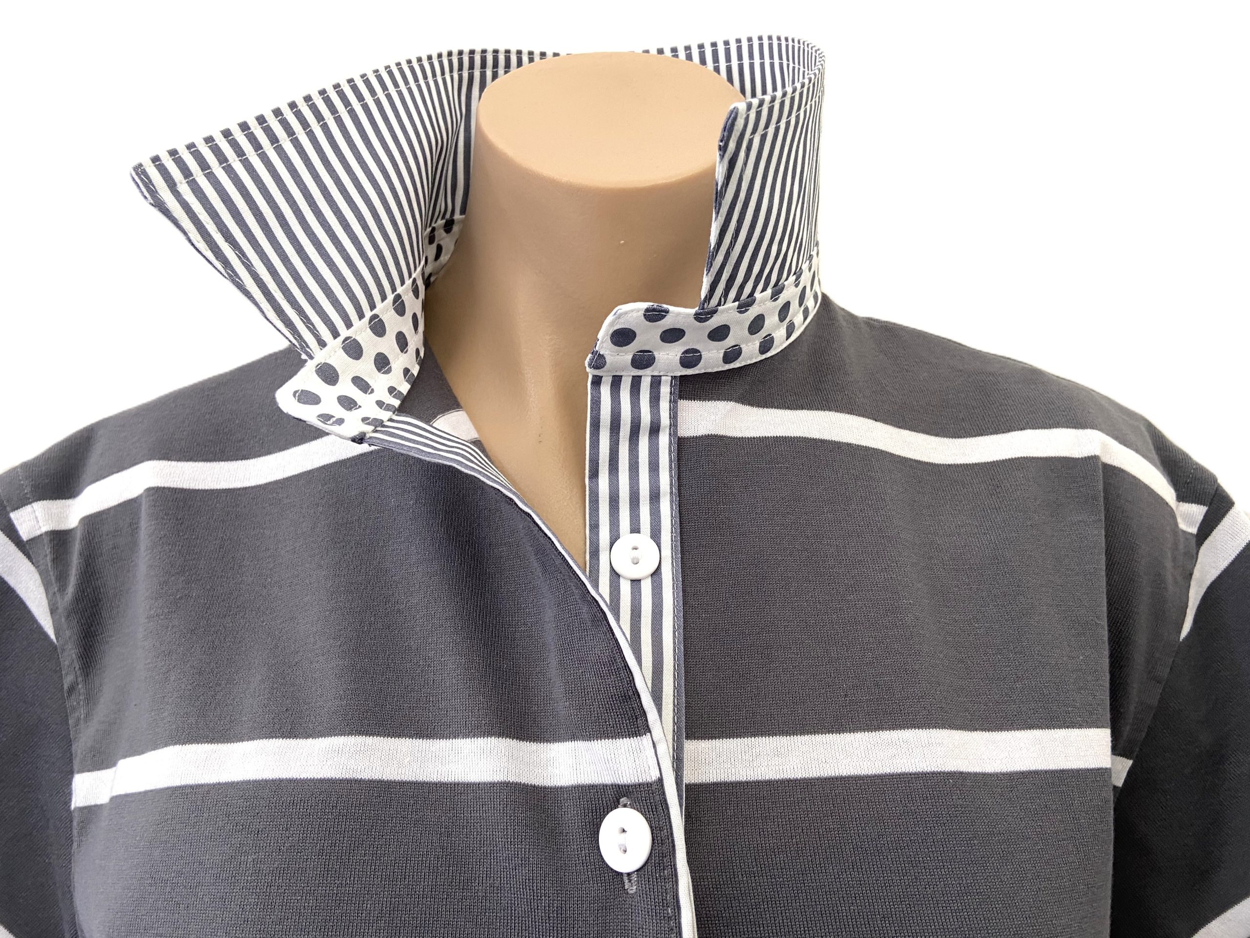 Laura Stripe Rugby -Stripe & spot trim