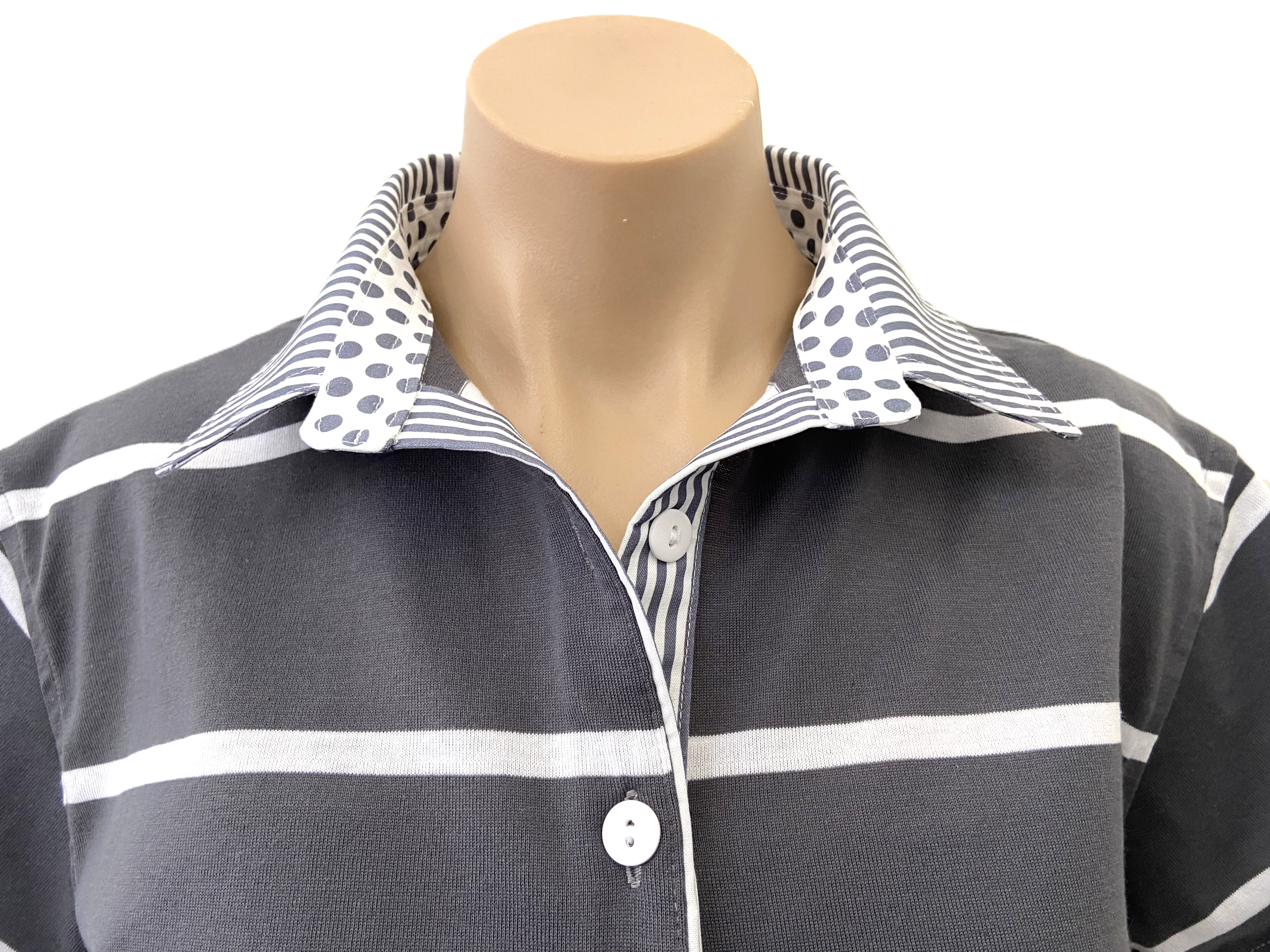 Laura Stripe Rugby -Stripe & spot trim - Image 4