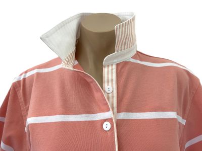 Coral Stripe Rugby - White & Stripe